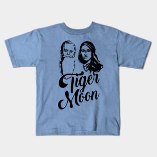 Tiger Moon - Black Duo Kids T-Shirt